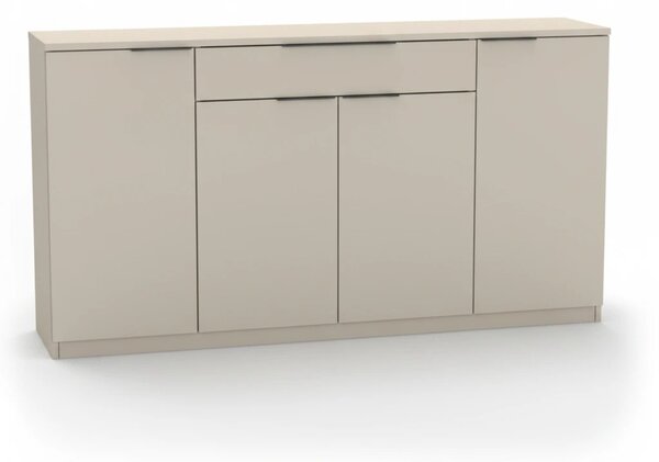 Komoda VARIO 6 Šířka 140 cm, Kašmír, nerez úchytky
