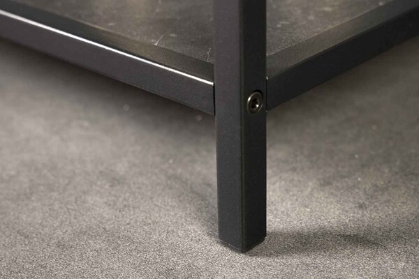 Designový regál Maille 185 x 77 cm mramor antracit