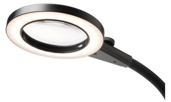 Stolní lampa Halo Design, Černá, Pracovna, Kov