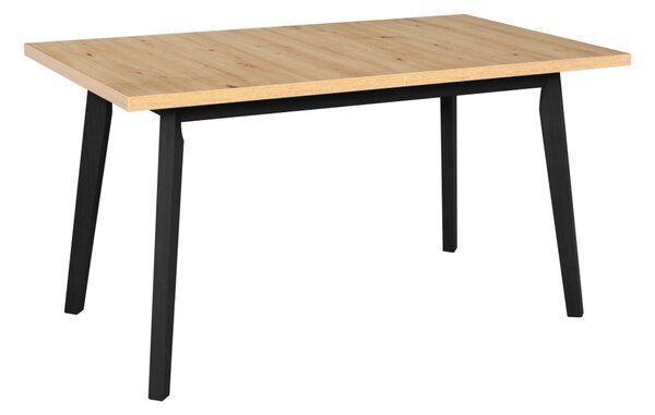 Rozkládací jídelní stůl OSLO 5 - dub artisan/černé nohy