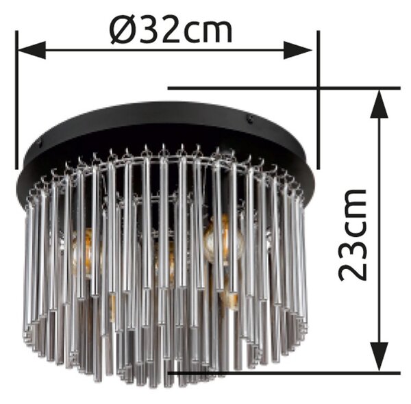 Globo GLB15698D přisazené stropní svítidlo GORLEY E14