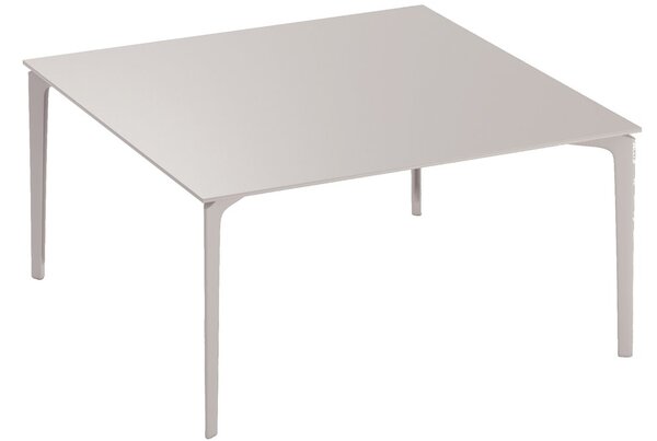 Fast Jídelní stůl Allsize, Fast, čtvercový 141x141x74 cm, rám hliník barva dle vzorníku, deska hliník barva dle vzorníku