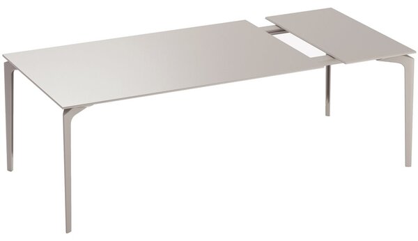 Fast Hliníkový rozkládací jídelní stůl Allsize, Fast, obdélníkový 161-211x101x74 cm, rám hliník barva dle vzorníku, deska hliník barva dle vzorníku