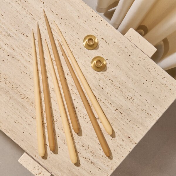 Ester & Erik Set svíček Taper - Almond Výška: 22 cm