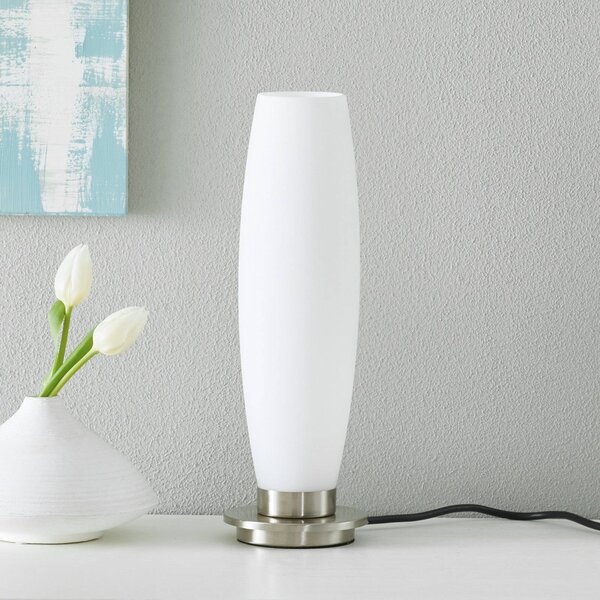 Paul Neuhaus Tyra stolní lampa, sklo, Ø 10 cm, stmívatelná, G9, stmívatelný, Obývací pokoj / jídelna, Sklo, Moderní