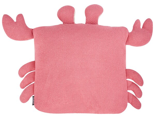Sada 2 dekorativních polštářů JARGALLI Bavlna 35 x 35 cm Růžová Krab