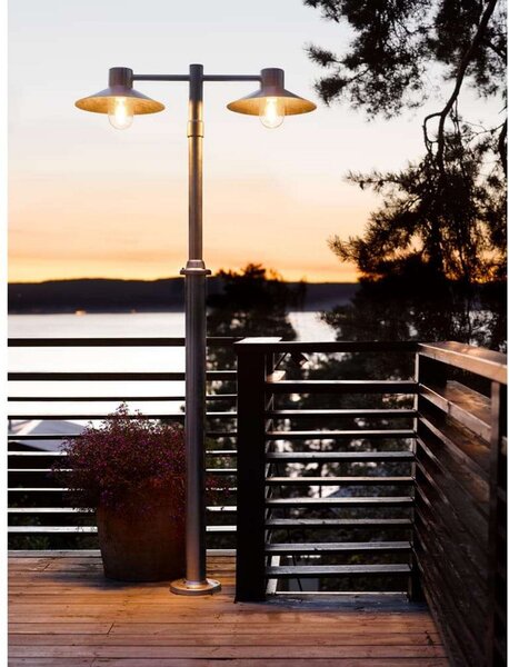 Lund 1 Venkovní Parková Lampa pro Concrete Anchor Black