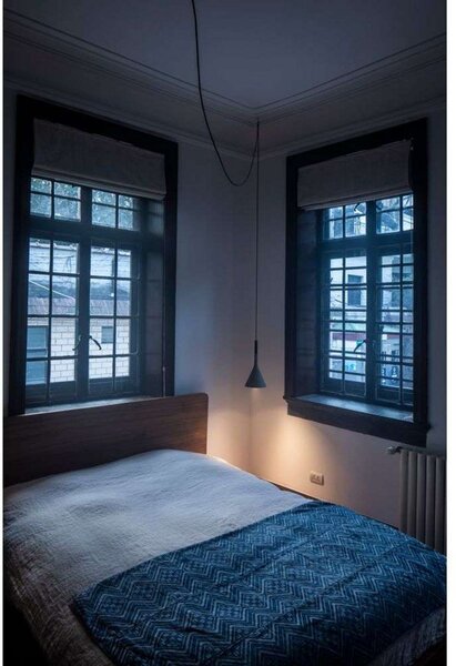 Závěsná svítidlo Foscarini, Černá, Obývací pokoj, Beton