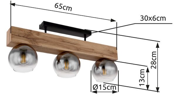 Globo GLB15656-3D přisazené stropní svítidlo MOITAS E27