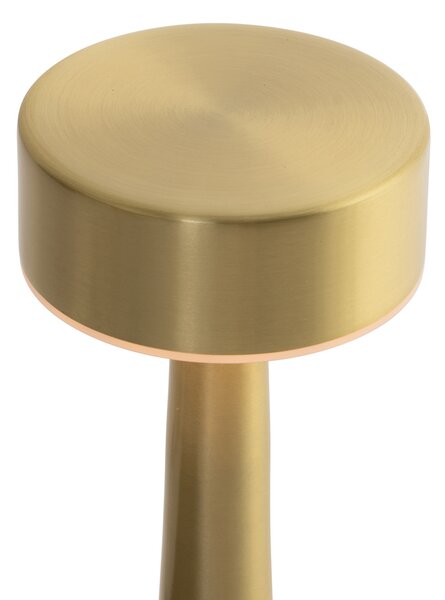 Sada 2 zlatých dobíjecích stolních lamp RGBW - Isobel