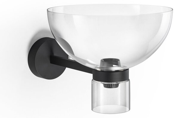 Nástěnná Svítidla FLOS, Nocturne Bowl, stmívatelné, Černá, Chodba, Hliník, Design