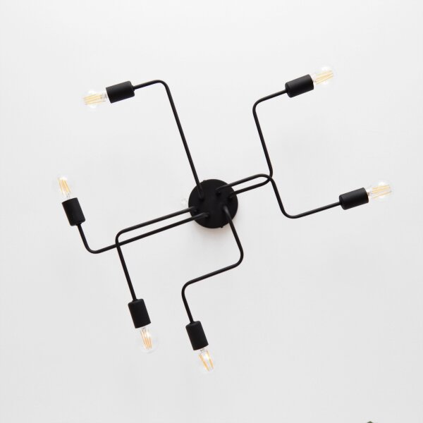 LED Přisazený lustr TUBE 6xE27/15W/230V