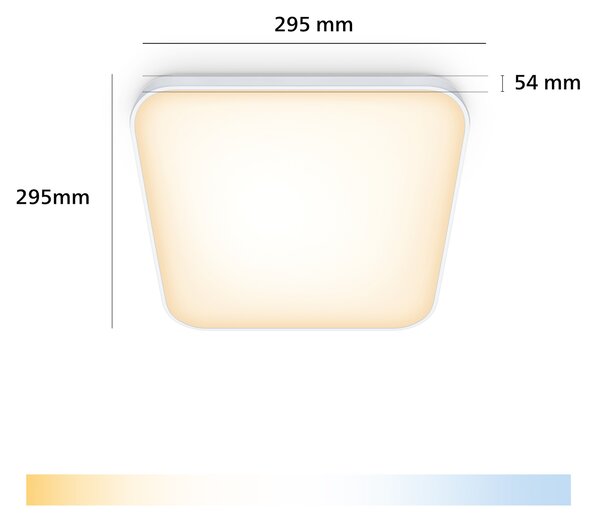 PHI Ceiling 24W W SQ 27-65 TW Smart stropní svítidlo