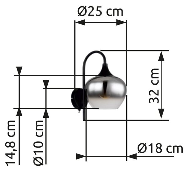 Globo GLB15548W nástěnné svítidlo MAXY E27