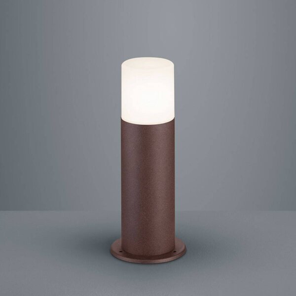 Trio Lighting Sloupkové svítidlo Hoosic, hliník, rezavé, Hnědá / rez, Hliník, Moderní