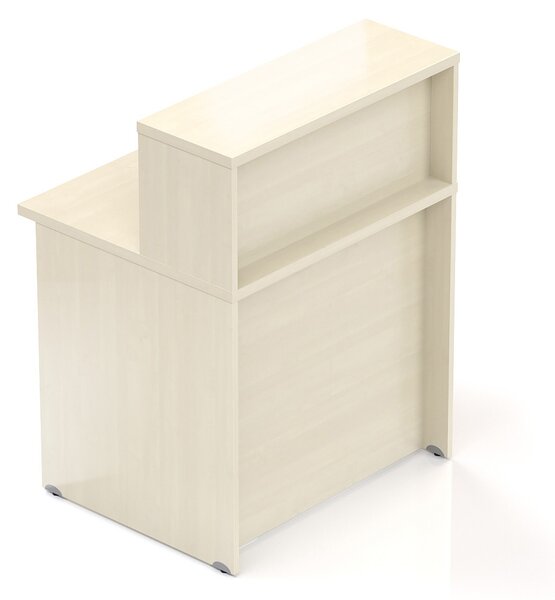 NABYTEK-DESIGNOVY.CZ - Recepční pult KOMFORT s nástavbou, 80×70×111 cm, javor – NLKA08 12