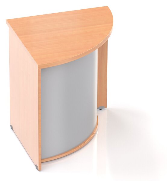 NABYTEK-DESIGNOVY.CZ - LKA90 11 - Recepční rohový pult KOMFORT, 70x70x76 cm, buk