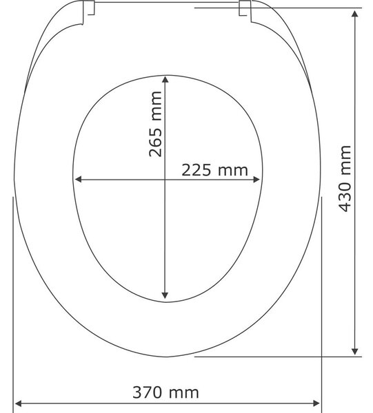 WENGE toaletní sedátko, MDF, WENKO