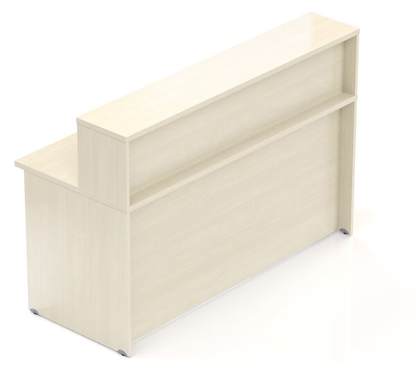 NABYTEK-DESIGNOVY.CZ - Recepční pult KOMFORT s nástavbou, 160×70×111 cm, javor – NLKA16 12