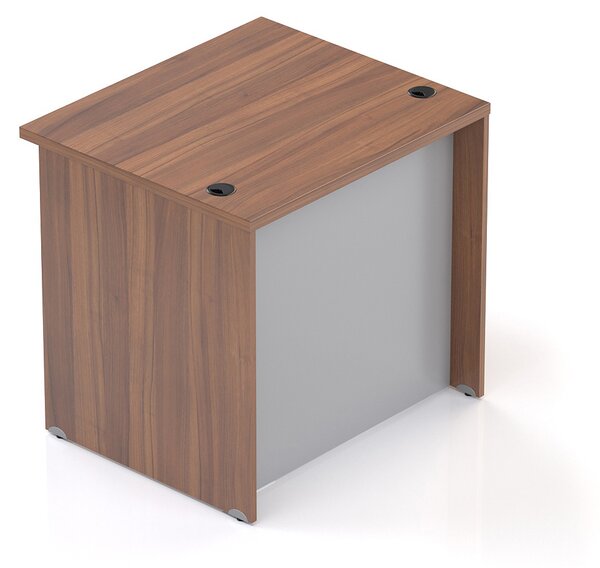 NABYTEK-DESIGNOVY.CZ - Recepční pult KOMFORT, 80×70×76 cm, ořech/šedá – LKA08 19