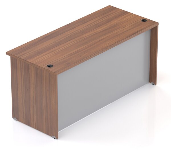 NABYTEK-DESIGNOVY.CZ - Recepční pult KOMFORT, 160×70×76 cm, ořech/šedá – LKA16 19
