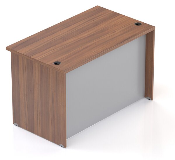 NABYTEK-DESIGNOVY.CZ - Recepční pult KOMFORT, 120×70×76 cm, ořech/šedá – LKA12 19