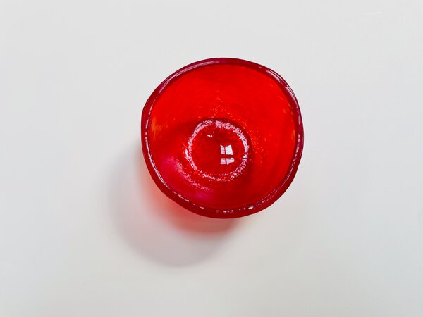 CUPOTEA malá skleněná miska d9 cm černá, šedá nebo červená Šedá