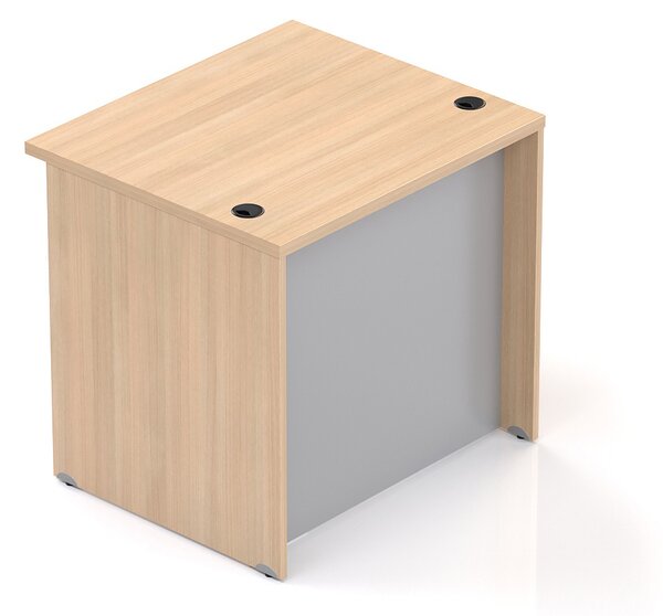 NABYTEK-DESIGNOVY.CZ - Recepční pult KOMFORT, 80×70×76 cm, dub/šedá – LKA08 05