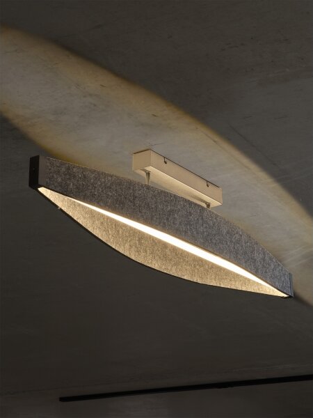 Osram - LED Přisazený lustr DECOR FLAT LED/23W/230V šedá