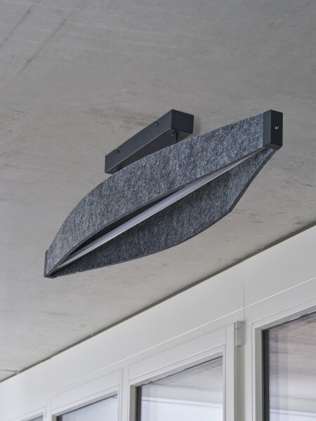 Osram - LED Přisazený lustr DECOR FLAT LED/23W/230V šedá