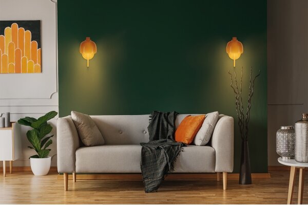 Osram - Nástěnná lampa DECOR COROLLE 1xG9/20W/230V oranžová
