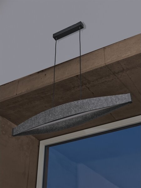 Osram - LED Lustr na lanku DECOR FLAT LED/23W/230V šedá