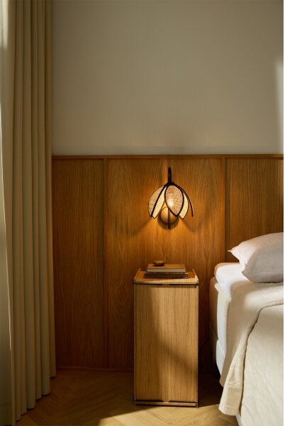 Osram - Nástěnná lampa DECOR RATTAN 1xE27/15W/230V béžová/černá