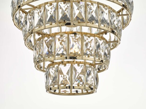 Där Lighting CER0135 - Lustr na řetězu CERYS 1xE27/60W/230V zlatá