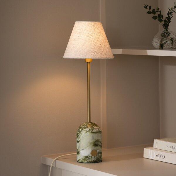 Stolní lampa Globen Lighting, Zelená, Obývací pokoj, Tkanina / Textil, Skandinávský