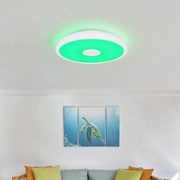 Globo - LED RGB Koupelnové svítidlo s reproduktorem RAFFY LED/18W/230V IP44 + DO