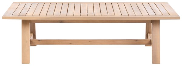 Zahradní konferenční stolek SUMBA 128 cm 69 cm Akáciové dřevo Světle hnědá