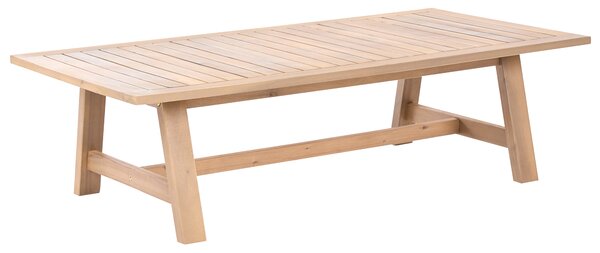 Zahradní konferenční stolek SUMBA 128 cm 69 cm Akáciové dřevo Světle hnědá