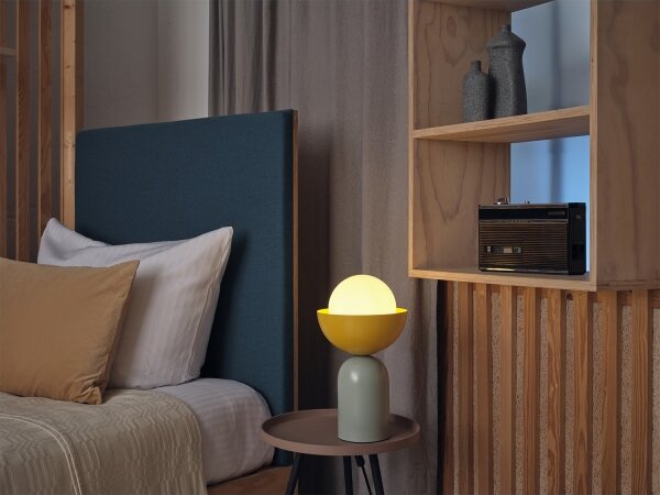Osram - Stolní lampa DECOR BOWL 1xE14/25W/230V zelená/žlutá