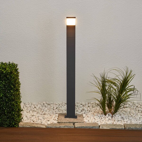 Lucande Timm LED osvětlení cesty, 100 cm, antracitová, kov, IP54