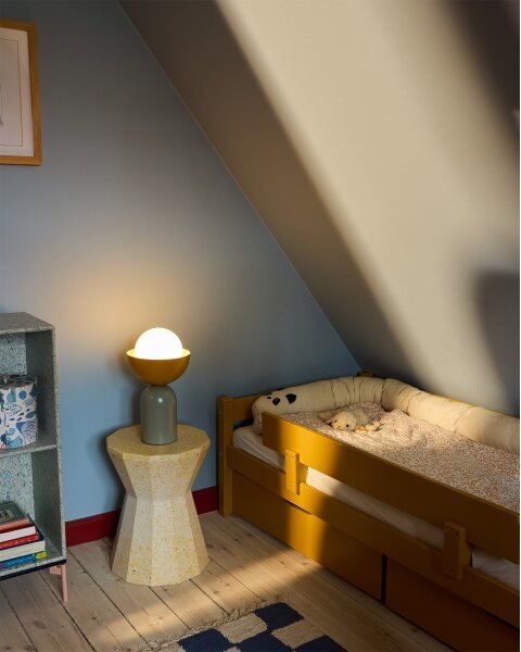 Osram - Stolní lampa DECOR BOWL 1xE14/25W/230V zelená/žlutá