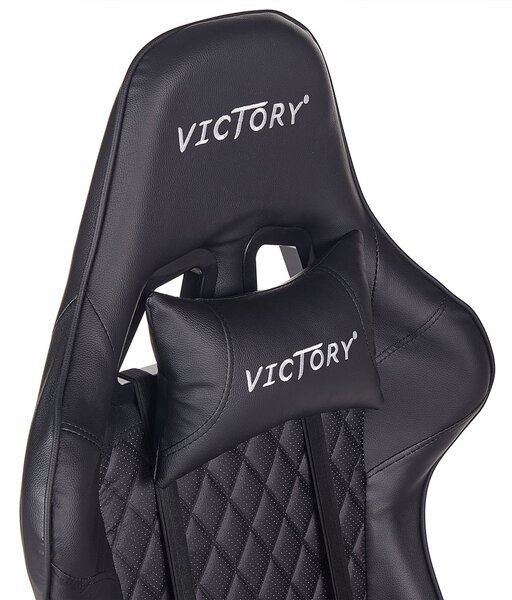 Herní křeslo VICTORY Umělá kůže Černá