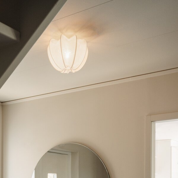 Stropní Lampa Watt & Veke, Anna, stmívatelné, Bílá, Ložnice, Tkanina / Textil, Design