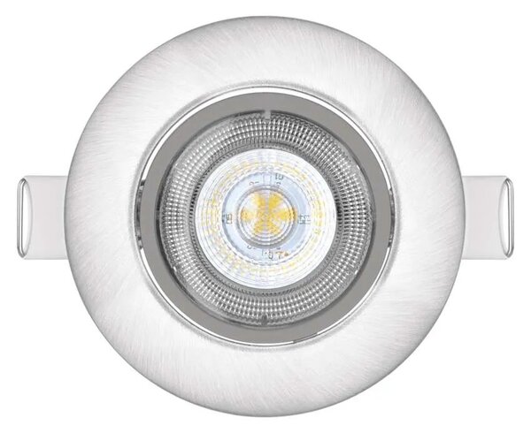 Emos lighting LED bodové svítidlo SIMMI stříbrné, kruh 5W teplá bílá 1540125510