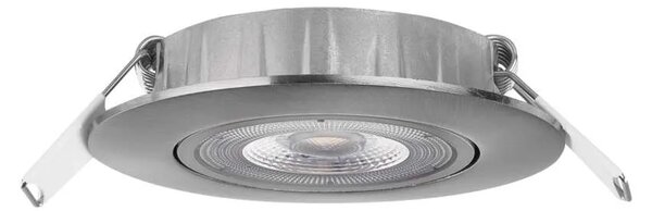 Emos lighting LED bodové svítidlo SIMMI stříbrné, kruh 5W teplá bílá 1540125510