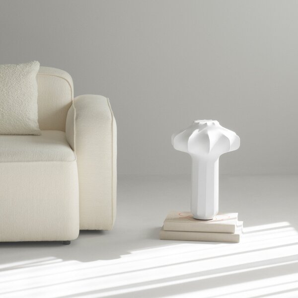 Stolní lampa Normann Copenhagen, Phantom, stmívatelné, Bílá, Obývací pokoj, Plast, Moderní