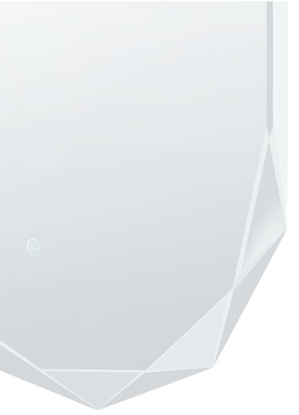 LED koupelnové zrcadlo ANIZY 62 cm 110 cm Bílá