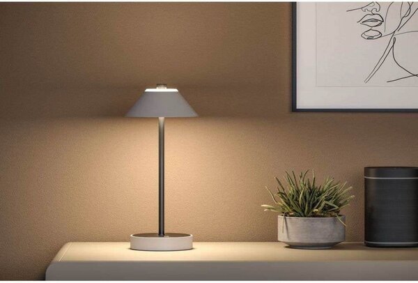 Stolní lampa Paulmann, stmívatelné, Černá, Obývací pokoj, Kov, Moderní
