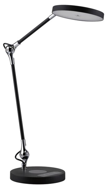 Paulmann Numis LED stolní lampa s funkcí nabíjení, černá, stmívatelný, Černá, Pracovna / kancelář, Hliník, Moderní