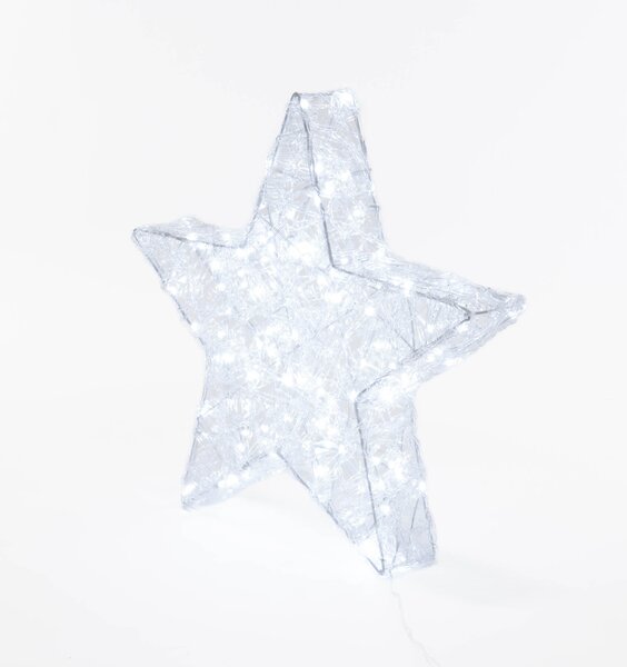 Svítící vánoční dekorace, hvězda, 50 cm